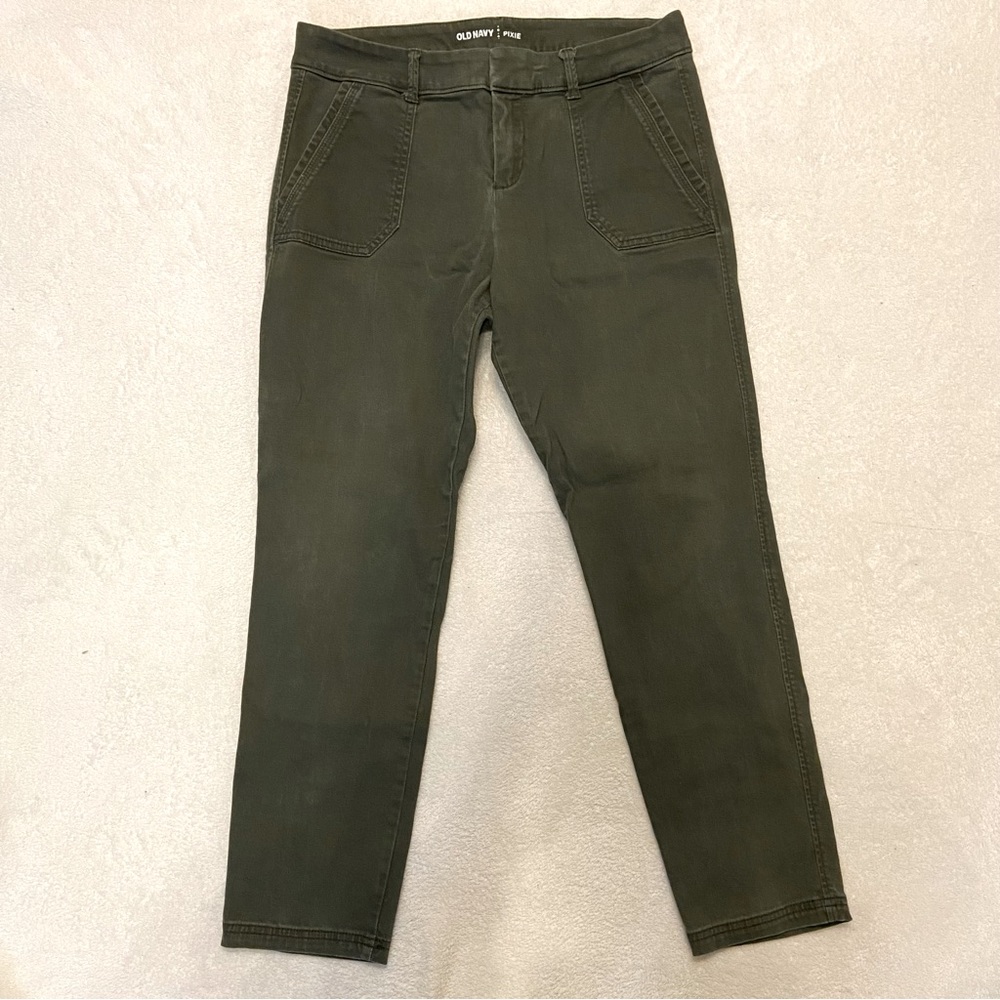 Olive green Old Navy Pixie pants